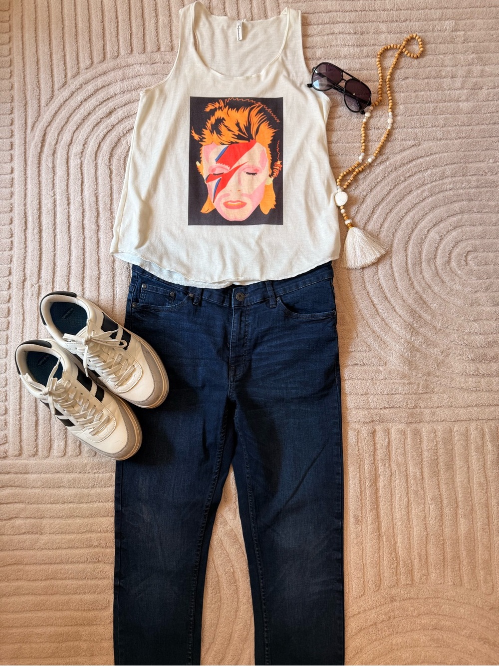 DAVID BOWIE ALADDIN SANE tank